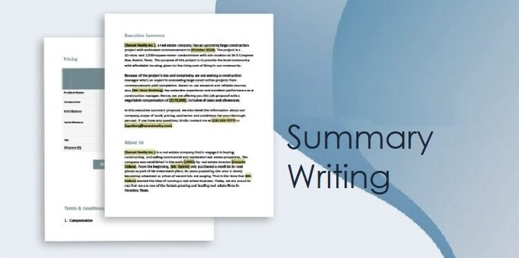 Summary Writing