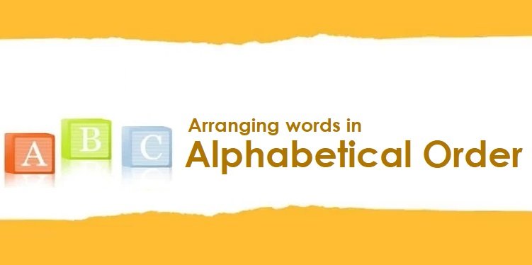 Arranging words in alphabetical order